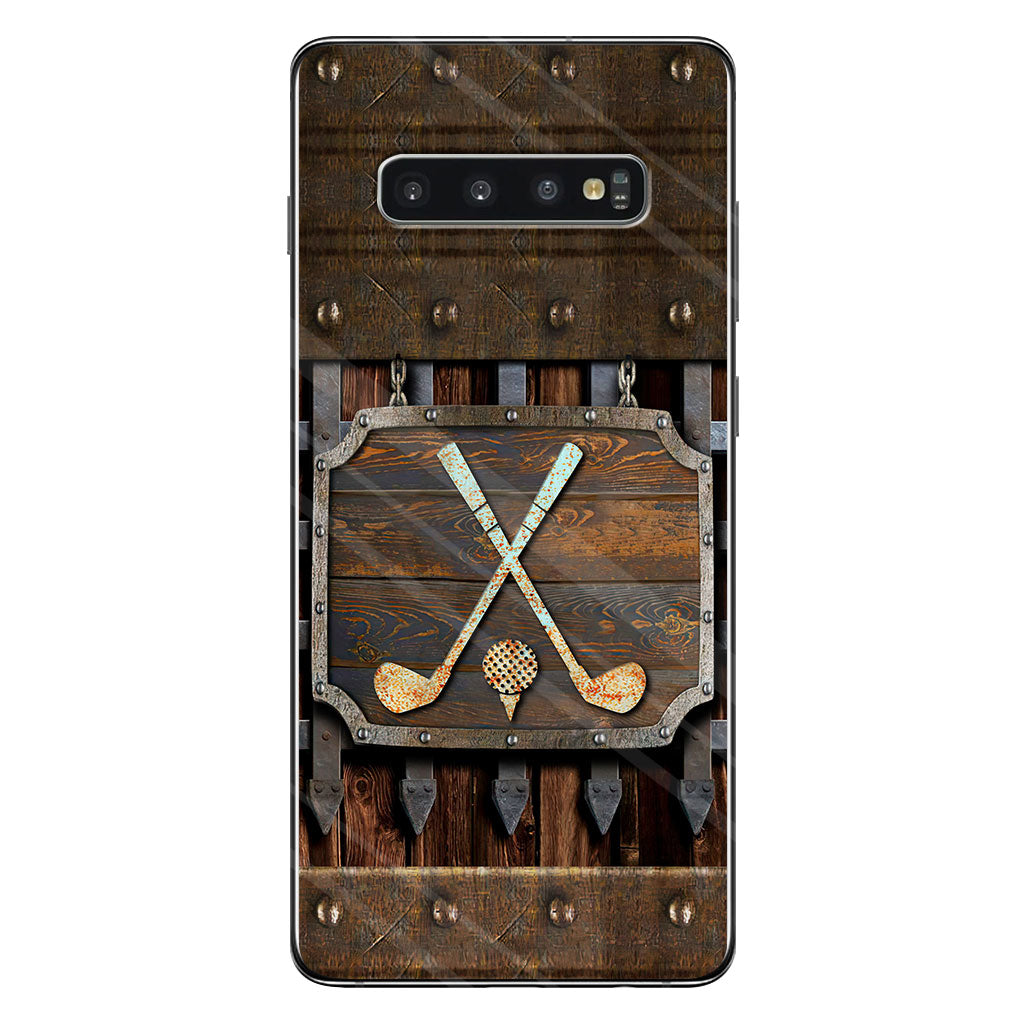 Golf Metal Pattern - Golf Phone Case