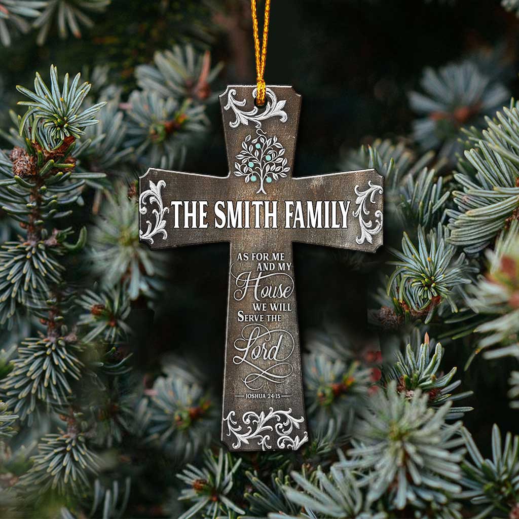 We Will Serve The Lord - Personalized Christian Ornament