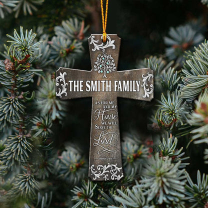 We Will Serve The Lord - Personalized Christian Ornament