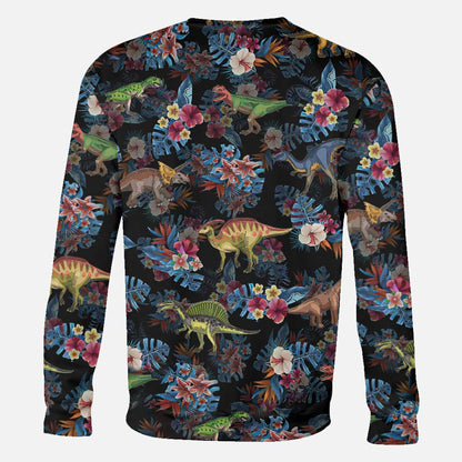 Tropical Dinosaurs Pattern - Dinosaur All Over Shirt
