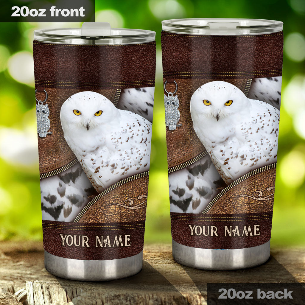 Snowy Owl - Personalized Owl Tumbler