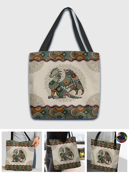 Mandala Dragon Pattern - Dragon Tote Bag