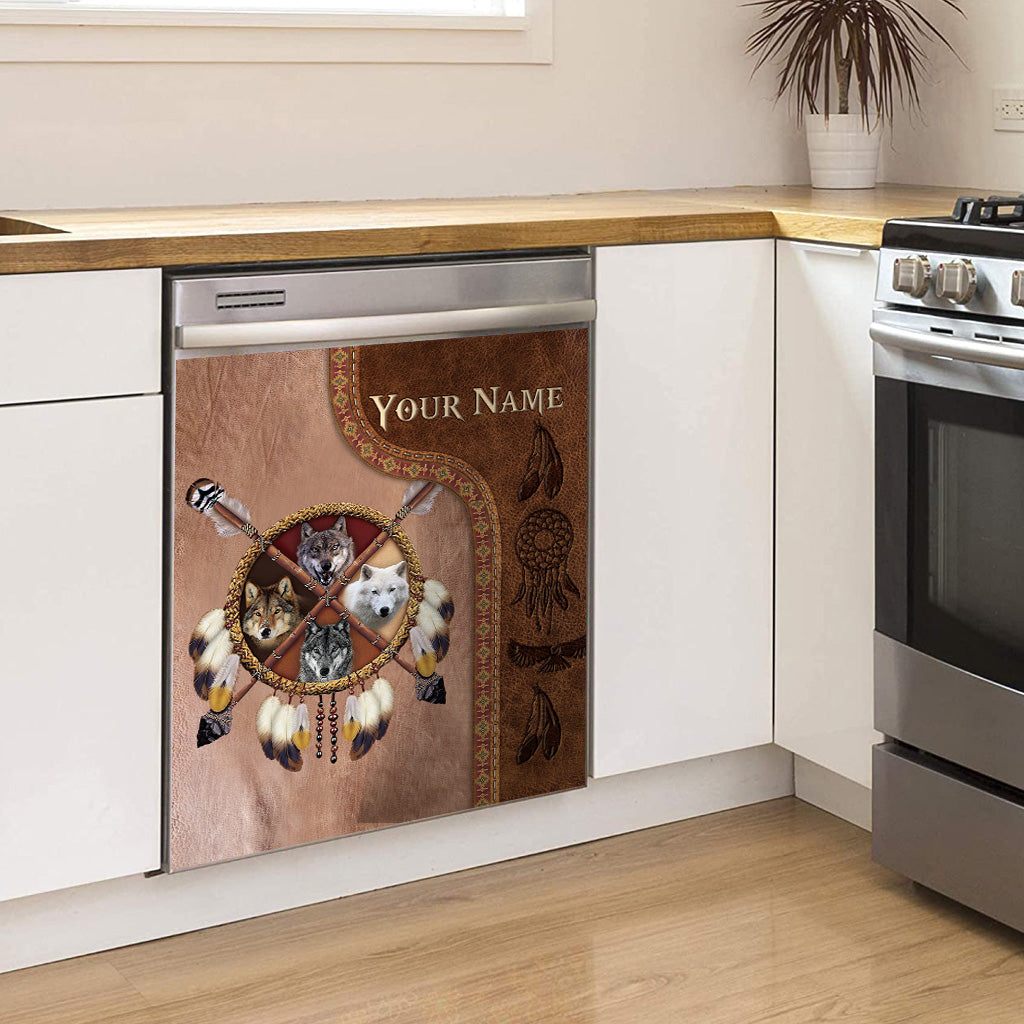 Native Blood - Personalized American Indian Dishwasher Cover