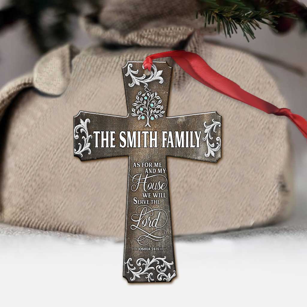 We Will Serve The Lord - Personalized Christian Ornament