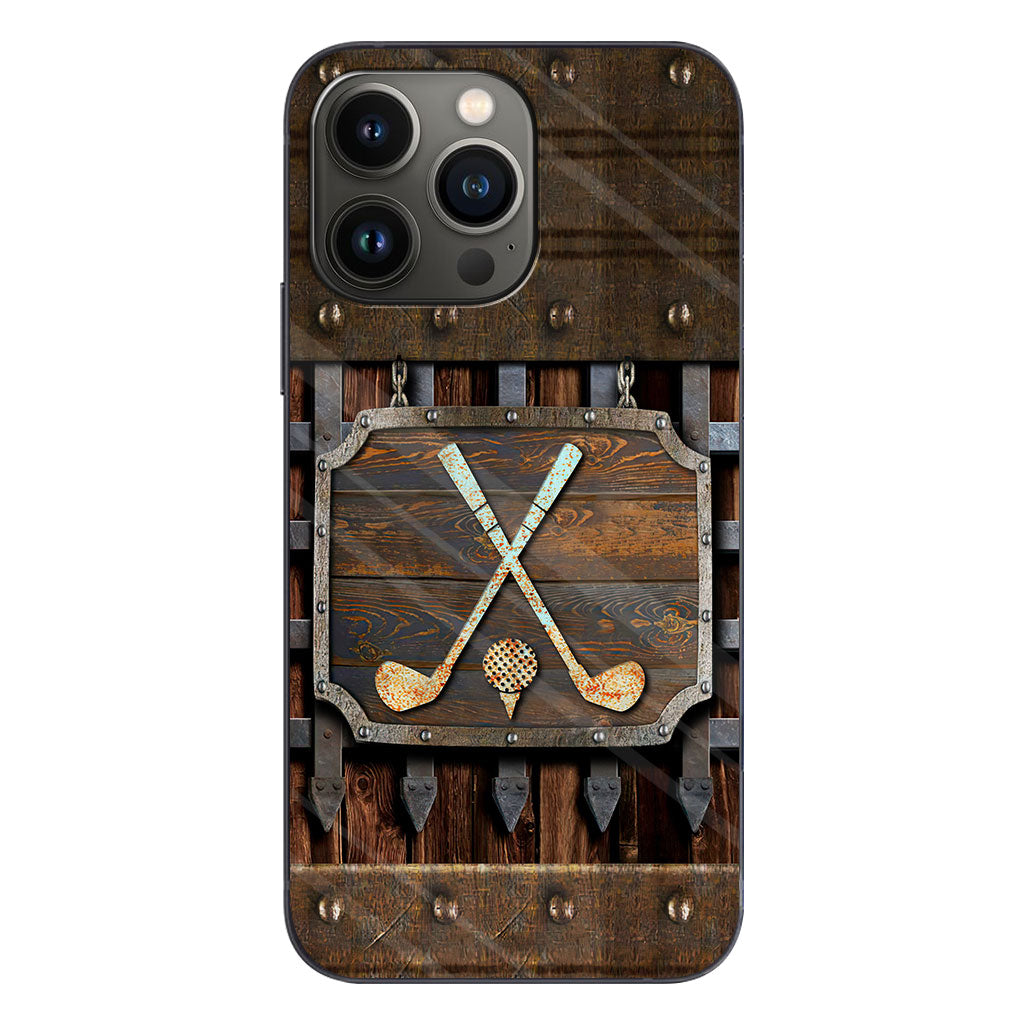 Golf Metal Pattern - Golf Phone Case