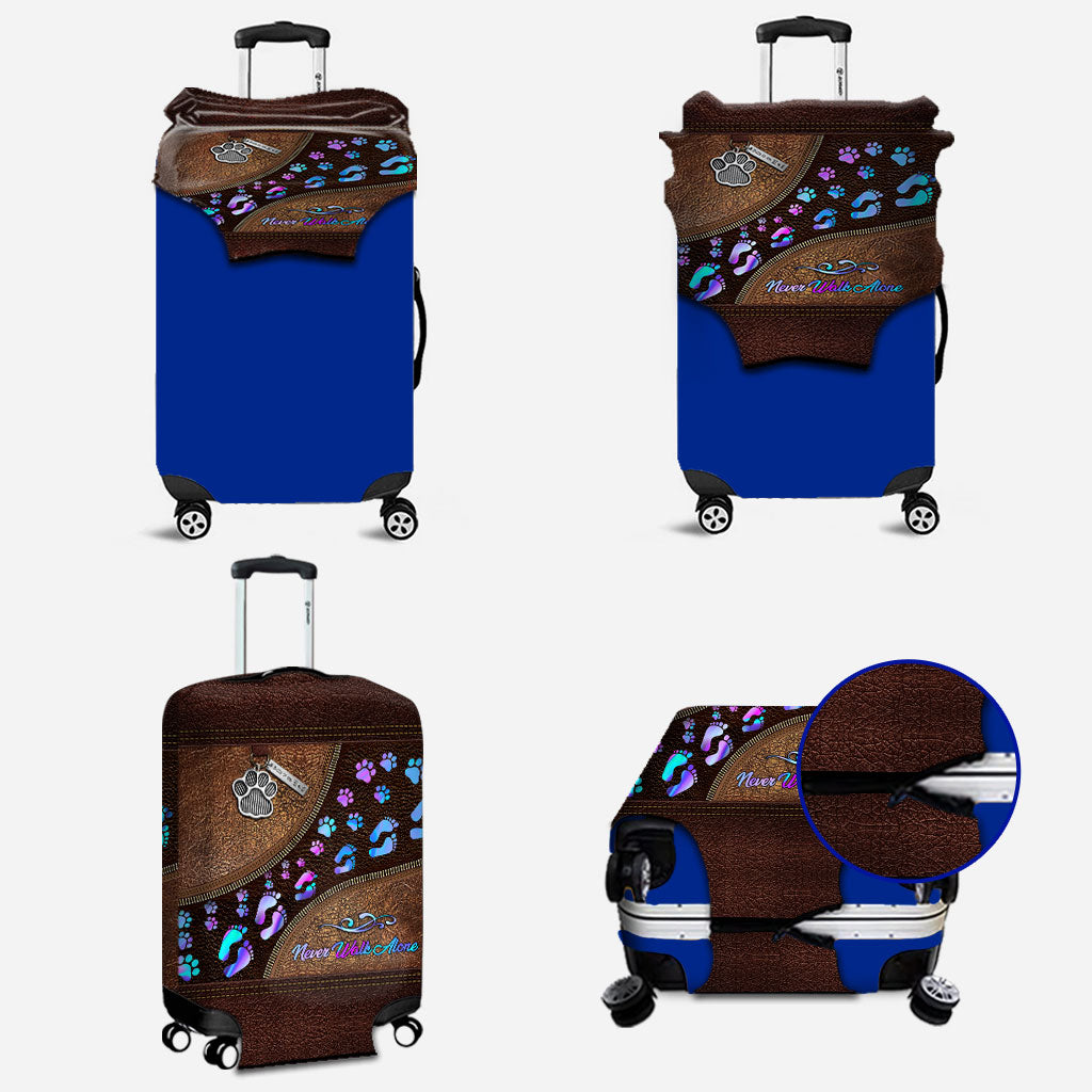 Never Walk Alone - Dog Luggage Cover