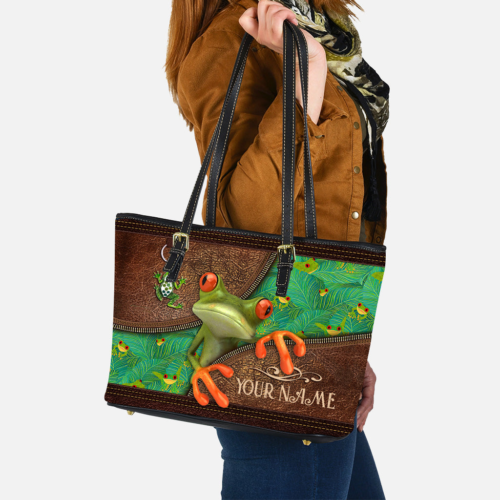 Love Frog - Personalized Frog Leather Bag