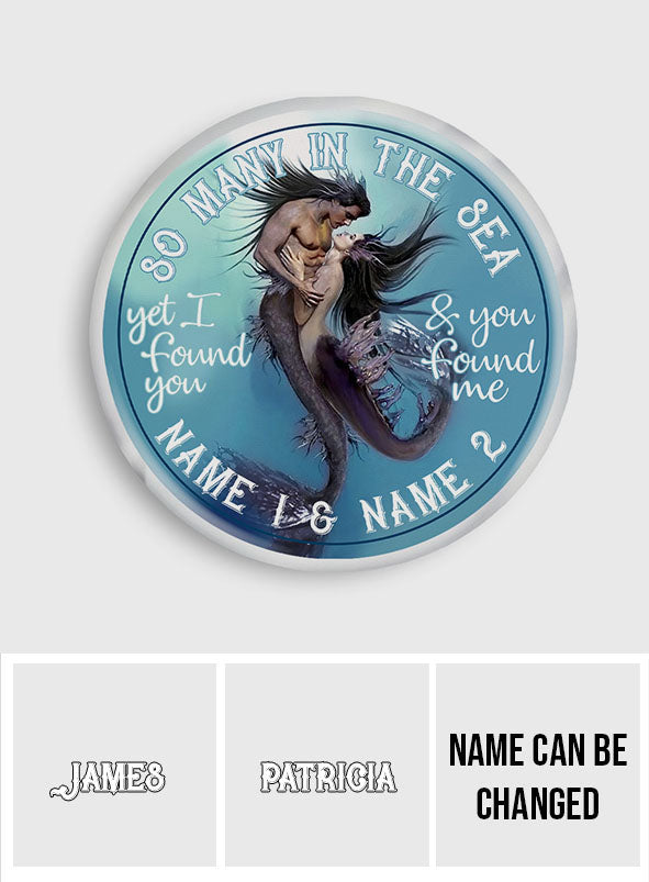 So Many In The Sea - Personalized Mermaid Shaped Pillow