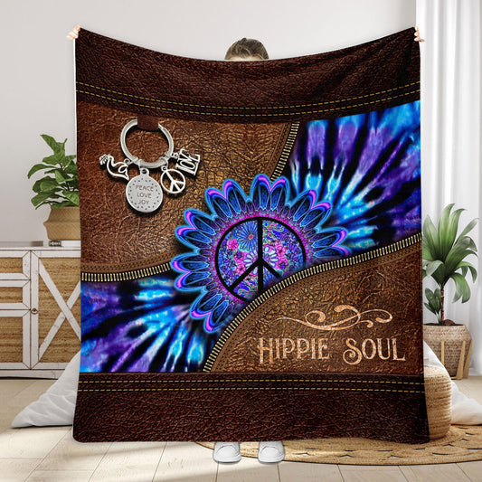 Peace Love Joy - Hippie Blanket
