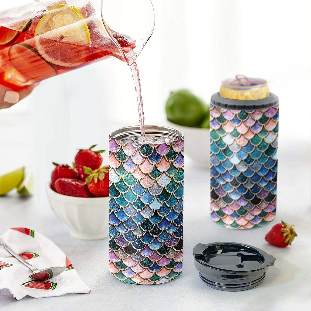 Mermaid Scales - Mermaid Can Cooler
