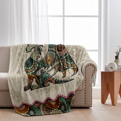 Mandala Dragon Pattern - Dragon Blanket