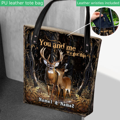 You And Me - Personalized Hunting Tote Bag