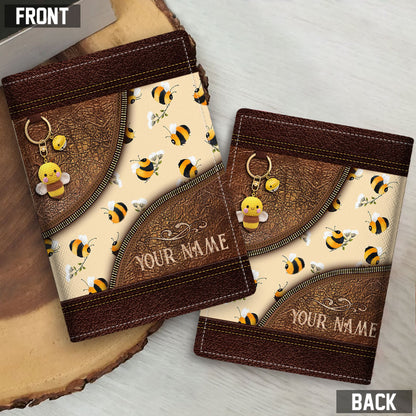 Bee Happy - Personalized Bee Passport Holder
