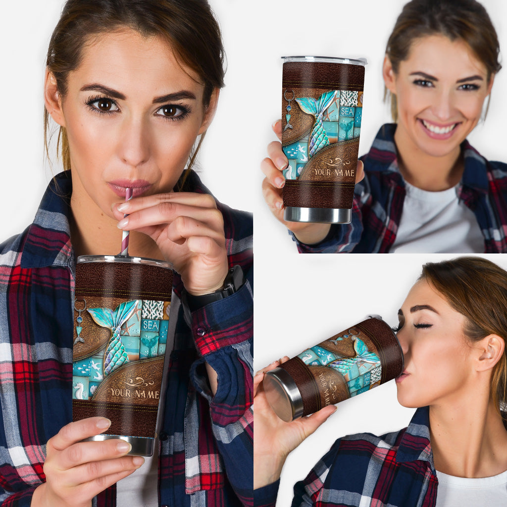 Love Mermaid - Personalized Mermaid Tumbler