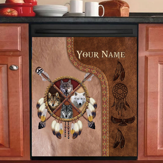 Native Blood - Personalized American Indian Dishwasher Cover