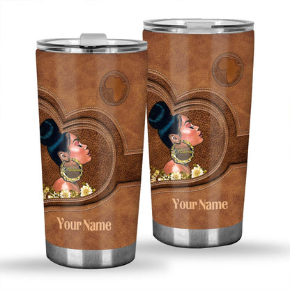 Melanin - Personalized African American Tumbler