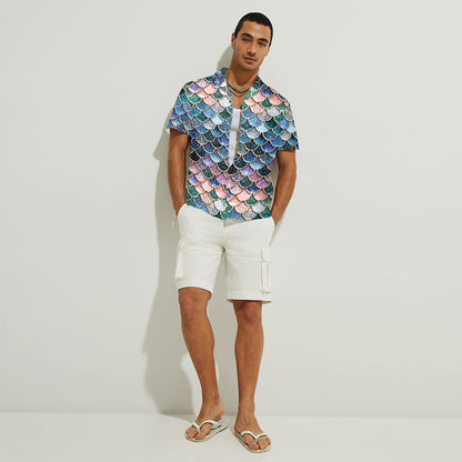 Mermaid Scales - Mermaid Hawaiian Shirt