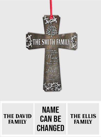 We Will Serve The Lord - Personalized Christian Ornament