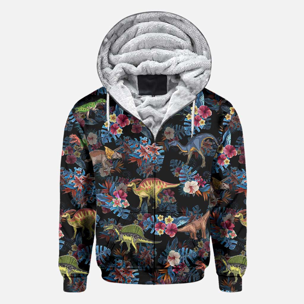 Tropical Dinosaurs Pattern - Dinosaur All Over Shirt