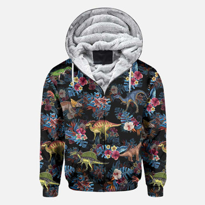 Tropical Dinosaurs Pattern - Dinosaur All Over Shirt