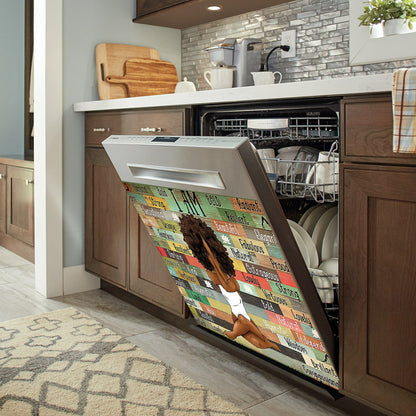 I Am - African American Dishwasher Cover