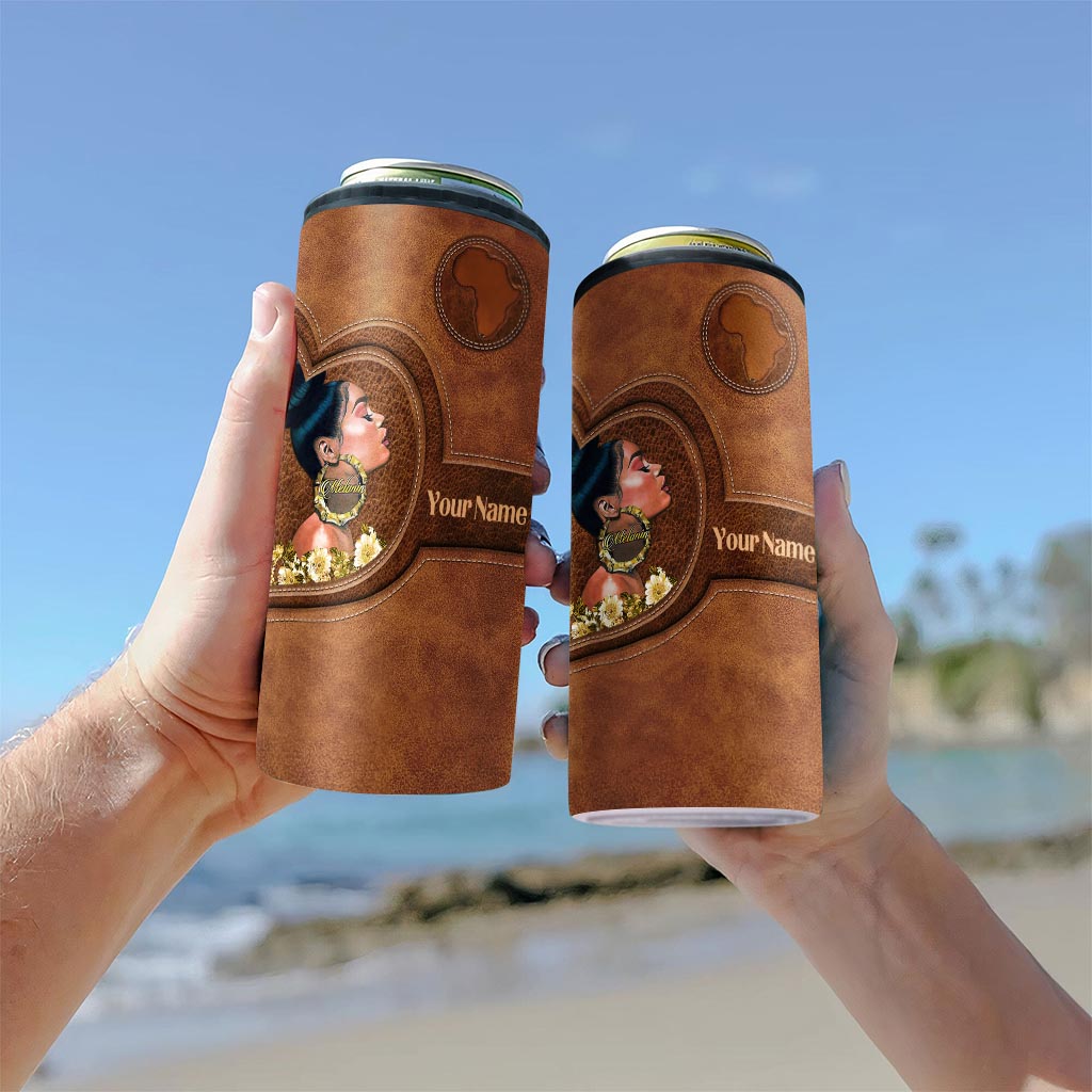Melanin - Personalized African American Can Cooler