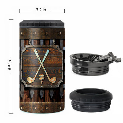 Golf Metal Pattern - Golf Can Cooler