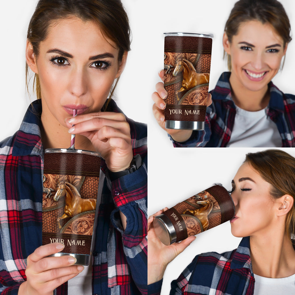 Love Horse - Personalized Horse Tumbler