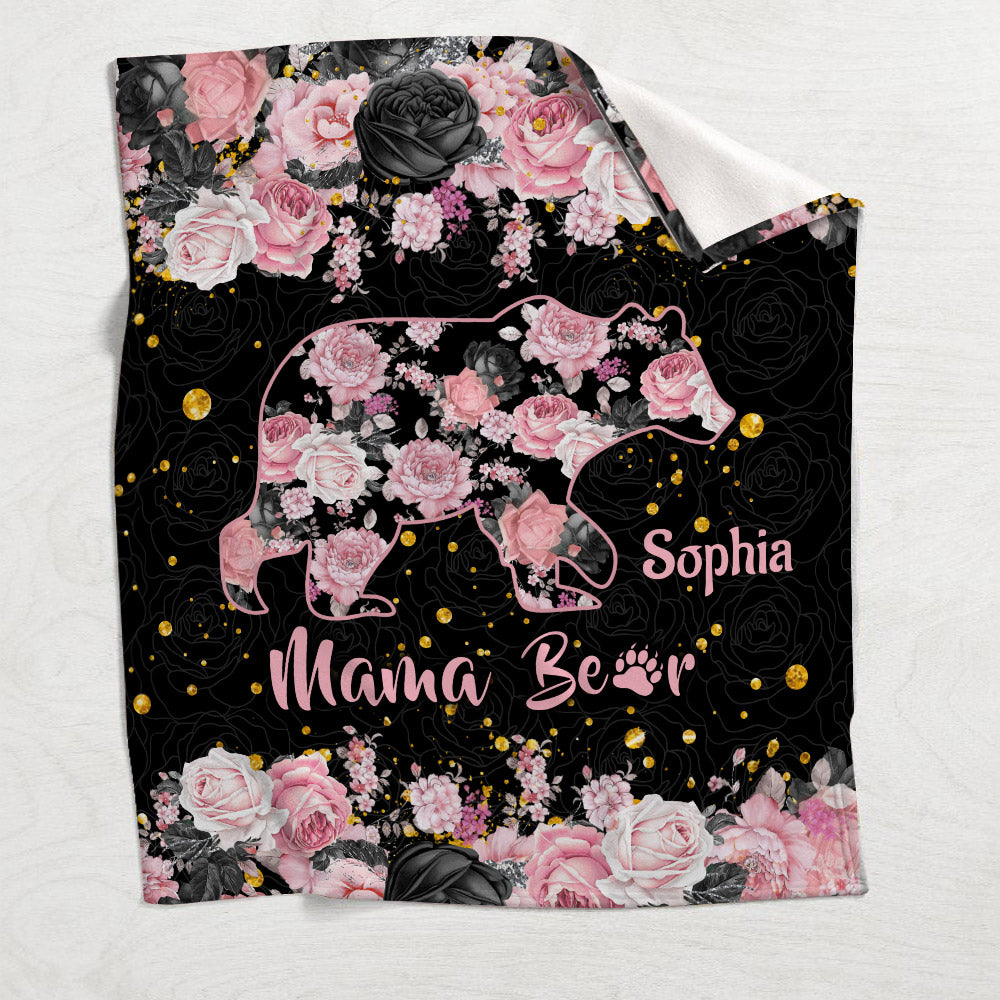 Mama Bear - Personalized Mother Blanket