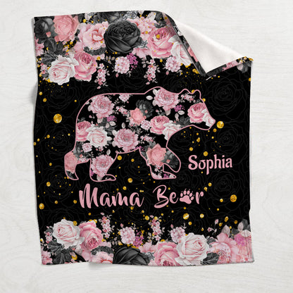 Mama Bear - Personalized Mother Blanket