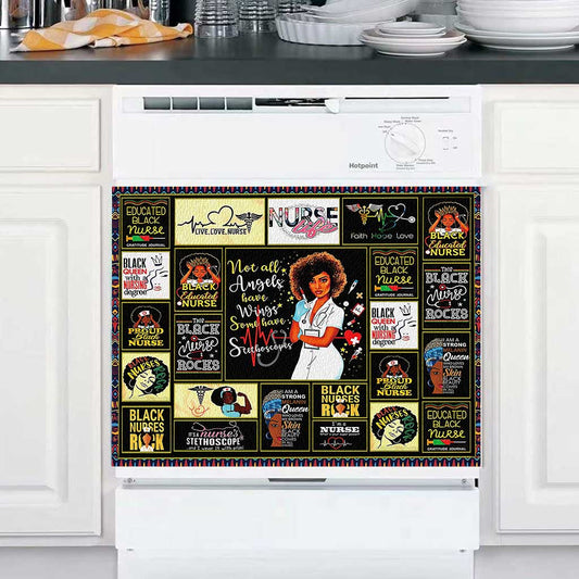 Black Nurse Life - Nurse Dishwasher Cover