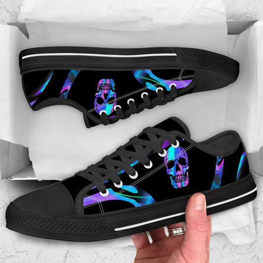 Love Skull - Personalized Skull Low Top Shoes