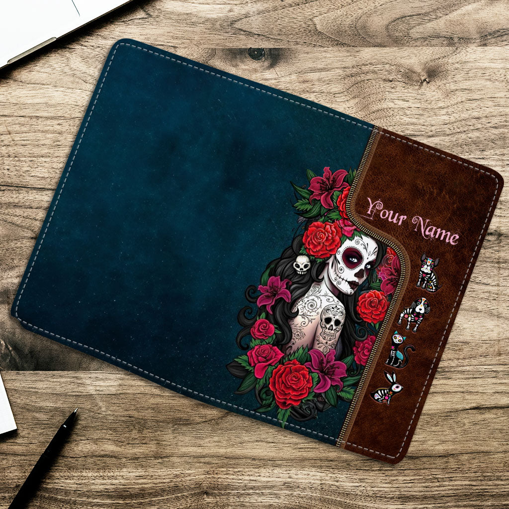 Day Of The Dead - Personalized Latina Women Passport Holder