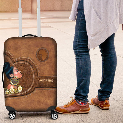 Melanin - Personalized African American Luggage Cover