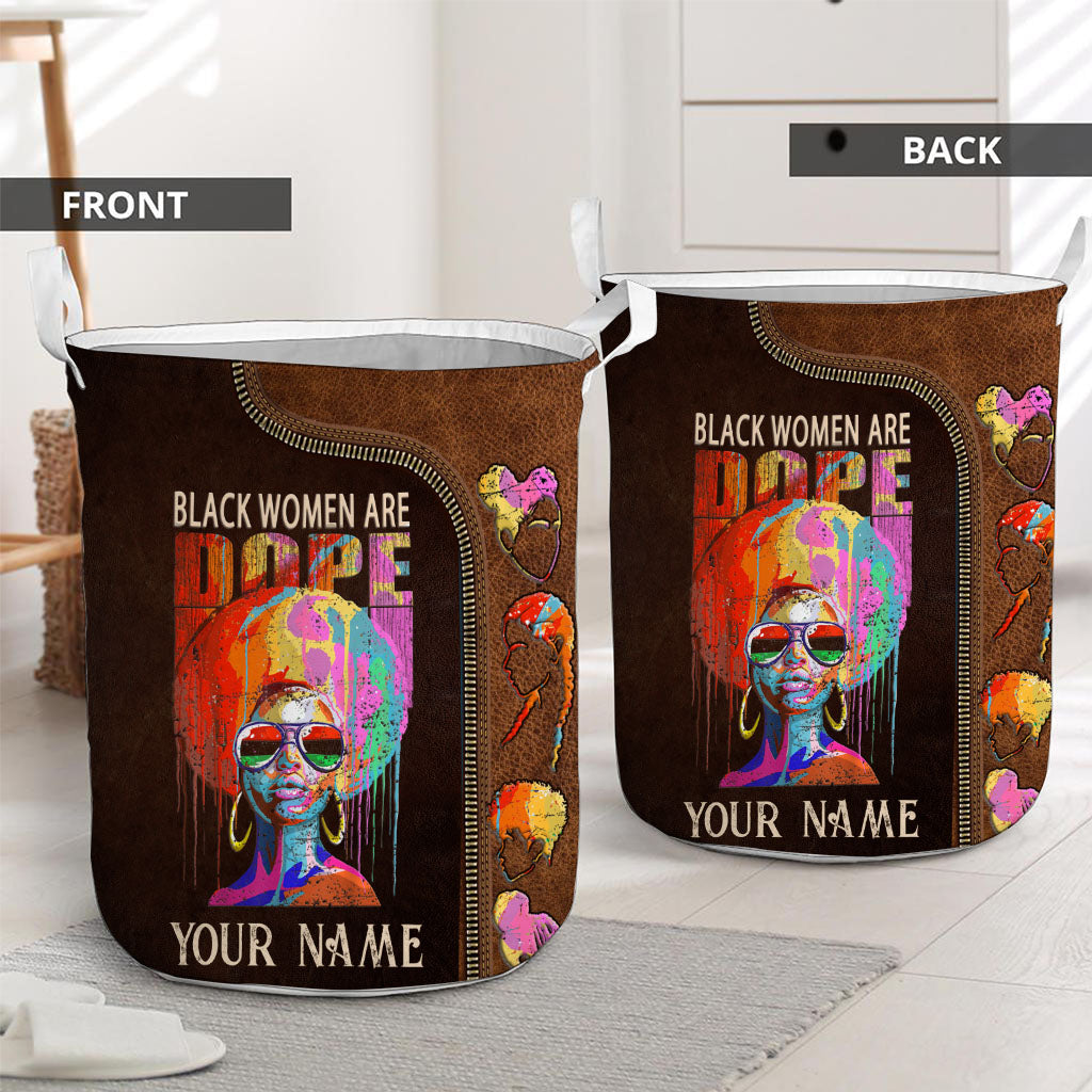Black Women Are Dope - Personalized African American Storage Basket