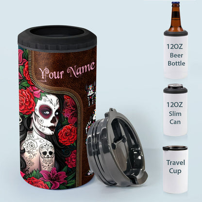Day Of The Dead - Personalized Latina Women Can Cooler