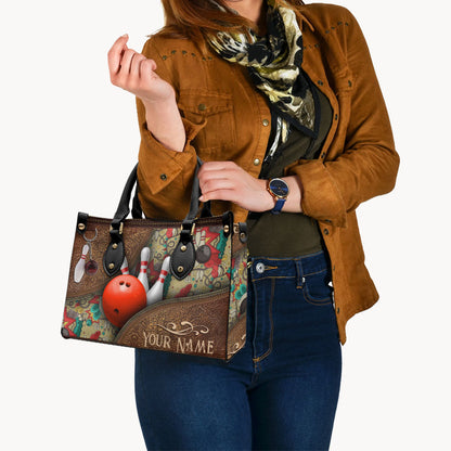 Love Bowling - Personalized Bowling Leather Handbag