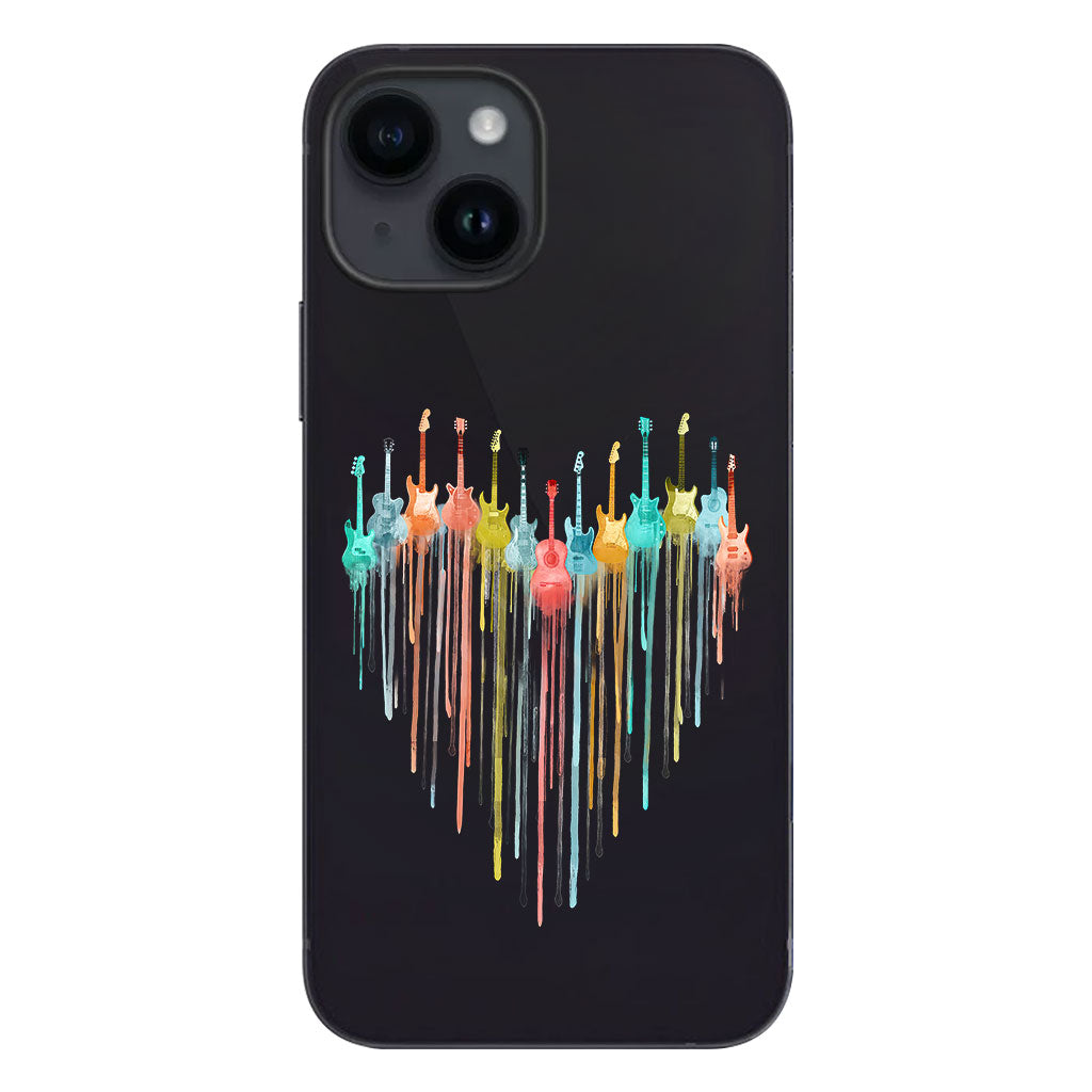 Colorful Guitars - Guitar Clear Phone Case