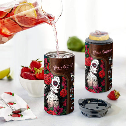 Day Of The Dead - Personalized Latina Women Can Cooler