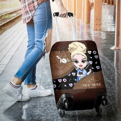 Nurse Life - Personalized Nurse Luggage Cover