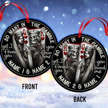 So Many In The Gamble - Personalized Poker Ornament
