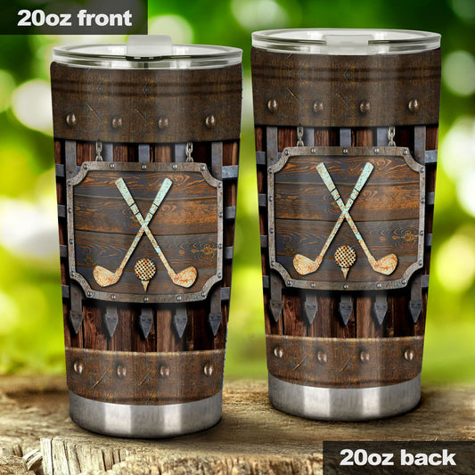 Golf Metal Pattern - Golf Tumbler