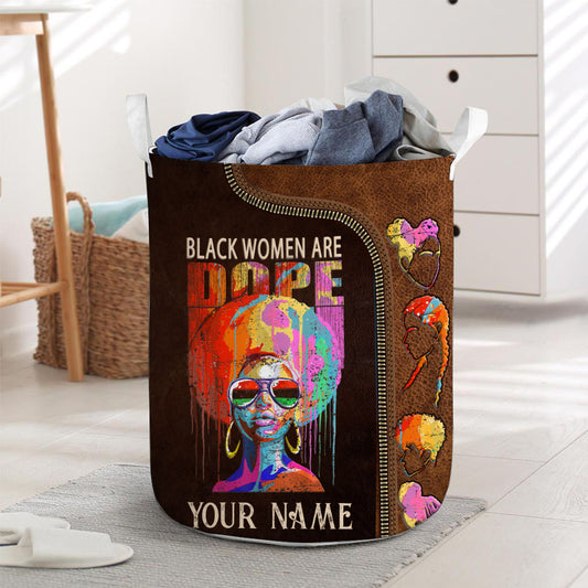Black Women Are Dope - Personalized African American Storage Basket