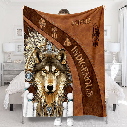 Indigenous - Personalized American Indian Blanket