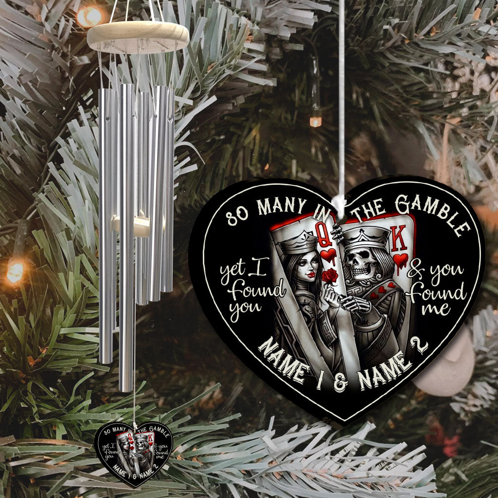 So Many In The Gamble - Personalized Poker Wind Chime