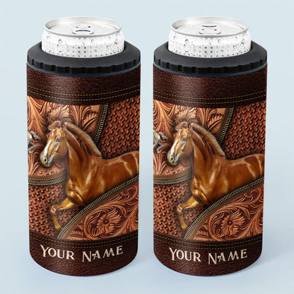 Love Horse - Personalized Horse Can Cooler