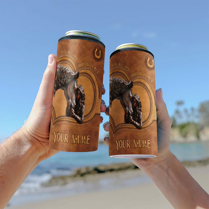 You're My Happy Place - Personalized Horse Can Cooler
