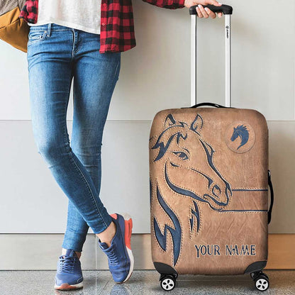 Love Horse - Personalized Horse Luggage Cover