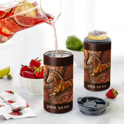 Love Horse - Personalized Horse Can Cooler