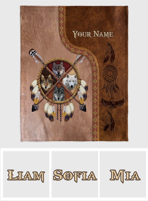 Native Blood - Personalized American Indian Blanket